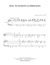 Jill Gallina Sing To Martin Luther King Sheet Music Pdf Notes Chords Concert Score Vocal Duet Download Printable Sku 178687