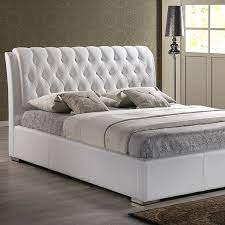 Found It At Www Dcgstores Com Bianca King Platform Bed Diamond Tufts Metal Legs White Bed Furniture Design Bedroom Bed Design Bed Design Modern