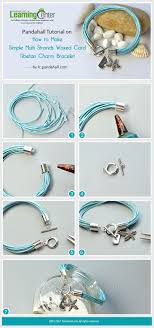 We will cut and place the picture inside for you! Pandahall Tutorial On How To Make Simple Multi Strands Waxed Cord Tibetan Charm Bracelet Diy Charm Bracelet Beaded Bracelets Diy Cord Jewelry
