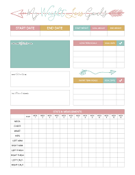 free printable weight loss chart mult igry com