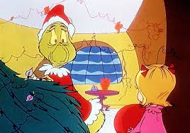 He was first seen when he was shopping along with his younger daughter cindy lou and after they finish shopping, he was happy because he can't wait for christmas and ask his daughter that nothing can beat christmas which cindy replied i guess. Pictures From Dr Seuss How The Grinch Stole Christmas