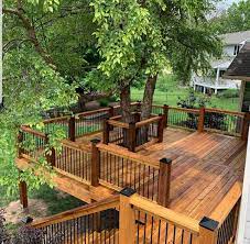 3 Cedar Deck Designs That Are Definitely Worthy Of A Backyard Cookout Which One Is Your Favorite Backyard Rooftop Terrace Design Cedar Deck