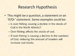 Following are the examples of hypothesis based on their types: Research Hypothesis Ppt Video Online Download