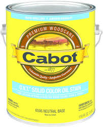 If the color comes off, you have latex stain. Buy The Cabot 01 6506 Ovt Solid Color Oil Stain Neutral Base Gallon Hardware World