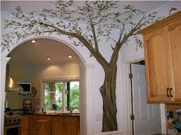 Tree Wall Mural Love How It Goes Onto The Ceiling Tree Wall Murals Wall Murals Mural