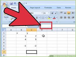 how to calculate slope in excel 9 steps with pictures