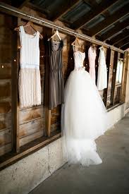 Hanging Up Your Bridesmaids Dresses Next To Your Wedding Dress Will Give A Completed Look Of Your Bridal St Wedding Dresses Photos Farm Wedding Wedding Dresses