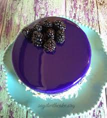 Blackberry Mousse Cake With Mirror Glaze Recipe Mousse Cake Glaze For Cake Desserts