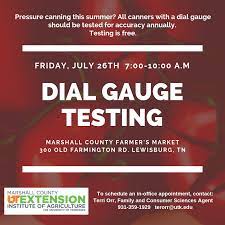 Pressure Canners Alert Dial Gauge Testing At Rock Creek Park In Lewisburgtn Marshallcotn July 26 Lewisburg Pressure Canner Canner