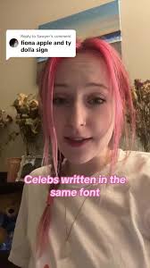 Celebrity Lookalikes with Matching Fonts: Fiona Apple & Ty Dolla Sign