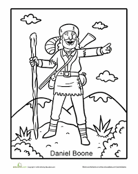 Steve hamaker colors a bone comic book page for the tall tales book from scholastic. Tall Tales Daniel Boone Worksheet Education Com Daniel Boone Daniel Boone Activities Tall Tales