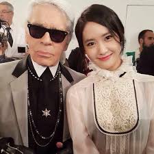 150504 Snsd Yoona With Karl Lagerfeld At Chanel Cruise 2015 2016 In Seoul
