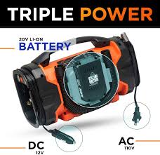 Yes, we mean solar energy. Buy Roofpax Air Compressor For Car Tires Tire Inflator With 3 Power Sources Ac Dc And Battery Heavy Duty Portable Design Auto Electric Air Pump With Pressure Gauge For Cars Bike