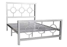 Save up to 70% on retail prices with a huge selection of colours available to suit your style and. Metal Silver Bed Frame Circle Design U And U Home Budget Furniture