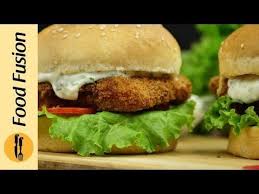 Make Restaurant Quality Fish Burger At Home Try Our Crispy Fish Burger Recipe And Have A Fun Time With Family Hap Fish Burger Fish Burger Recipe Fusion Food