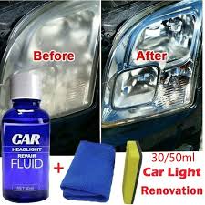 2020 Upgrade Headlight Lens Restoration System Car Headlight Maintenance Clean Retreading Agent Spray Polish Repair Fluid Headlight Polishing Anti Scratch Liquid Car Lens Cleaner Wish