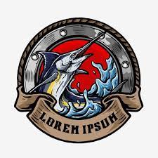 Logo ikan merupakan sebuah sketsa yang dibuat untuk suatu brand atau nama toko, lembaga, melambangkan arti khusus agar mudah serta banyak yang mengingatnya. Gambar Ikan Marlin Dengan Riben Retro Dan Logam Plat Tingkap Kapal Sesuai Untuk Reka Bentuk Logo Kelab Memancing Setem Rusa Trout Png Dan Psd Untuk Muat Turu Fish Logo Vector Art