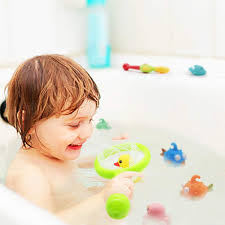 Let her decorate the inside of the bathtub. Yoptote Baby Bath Toys Set Bath Time Fishing Playing Game Bathtub Bathing Toys Fun Ducks Octopus Floating Water Toy With Fishing Rod Best Gift For Kids 3 4 5 6 Years Bathroom Home