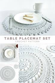 Crochet Pattern Table Placemat Set Hey Have You Figured Out Which Style Would Complete Your Crochet Placemat Patterns Crochet Placemats Placemats Patterns