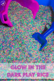 Glow In The Dark Rice Table Play Rice Party Activities Kids Glow In The Dark Glow
