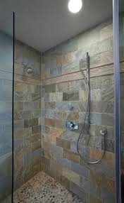 Slate tile bathroom, totally transform your bathroom using the chalkboard wall. Mark Zancanaro Design Interior Design Chicago Bathroom Makeover Bath Remodel Hot Tub Room
