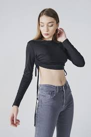 Yanlari Buzgulu Crop Body 2020 Kadin Bluz Butik
