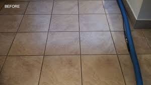 The grout colorant is then applied. White Floor Tile With Brown Grout Novocom Top