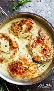 Quick Easy Creamy Herb Chicken Used Montreal Steak Seasoning On Chicken Should Probably Use Heavy Cream For A Creamy Chicken Recipes Chicken Recipes Food