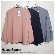 Apakah blouse wanita memiliki kerah? Baju Atasan Blouse Wanita Rf Rufflelia Top Blouse Baju Atasan Wanita Baju Atasan Muslim Pakaian Wanita Blouse Blouse Wanita Terbaru Blouse Jumbo Wanita Baju Atasan Bigsize Big Size Murah Cewek
