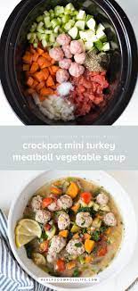 Used 2 Lbs Of Ground Turkey Way Too Much Meat Couldn T Fit All The Meatballs In The Pot Use Less Ita Real Food Recipes Crockpot Dinner Crockpot Soup Recipes