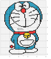 doraemon hama perler beads pattern by mauricette hama kralen strijkkralen patronen