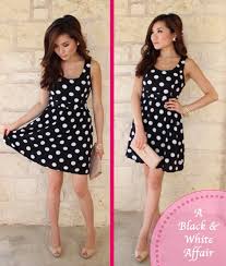 Black And White Polka Dot Summer Dress Summer Spots Series Black White Polka Dot Dress Miss Louie Polka Dot Dress White Polka Dot Dress Dresses