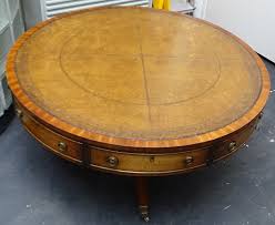 If you need more table space look at our nesting and stacked tables. Large Round Wooden Coffee Table With Four Drawers Mid 20th Catawiki
