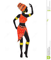 Artwork African Woman Art Black And White Silhouette Of Dancing African Woman African Women Art African Women Beautiful African Women