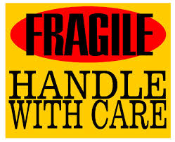 Use of this label isn't foolproof… Printable Fragile Mailing Stickers Mayda Mart