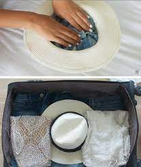 Fold A Shirt And Put It In The Inside Of A Hat To Keep Your Hat From Getting Squished Packing Tips Packing Tips For Travel Smart Packing