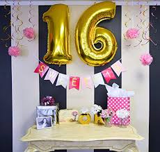 Sweet 16 beach theme decorations google search in 2019 Sweet 16 Birthday Party Pack Sweet Sixteen Decorations Party Favors Supplies Gifts Themes And Ideas Milestone Happy Birthday Decorations Amazon Ca Toys Games