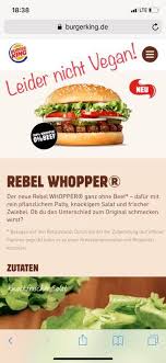 Online essen bestellen bei burger king ® charmilles über just eat. Think Vegan Der Vegane Whopper Von Burger King Ist Da Facebook