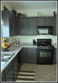 Gray Kitchen Cabinets With Black Appliances Kitchen Cabinets Before And After Black Appliances Kitchen Kitchen Redo