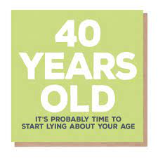 My favorite 40th birthday wishes celebrate the milestone of turning 40 with the perfect mix of humor, insight and encouragement. 40 Years Old Birthday Card By Paper Plane Notonthehighstreet Com