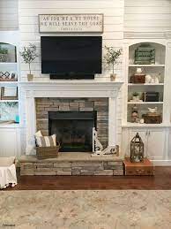 Farmhouse Living Rooms Fireplace Design With Tv Mantel 20 Cozy Corner Ideas For Yo Farm House Living Room Farmhouse Style Living Room Farmhouse Fireplace Decor