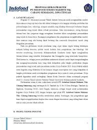 (021) 526 2112 fax see more of pt.indofood cbp sukses makmur semarang on facebook. Proposal Kp Indofood Doc
