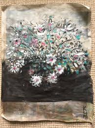 One day in liguria modern art master painter francesco nesi original acrylic. Flowers Study I Acrylic On Newspaper Nature Art Flower Painting Of Colour Floral Art 37x29cm Gift