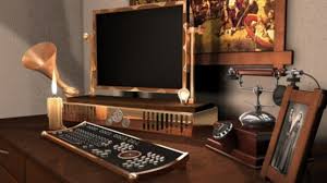 This steampunk the little mermaid cosplay is a lot of fun. 28 Crazy Steampunk Home Office Designs Digsdigs
