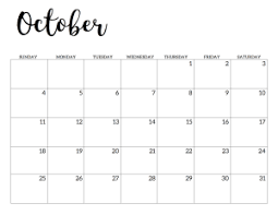 October 2020 Calendar Free Printable Handletterd Calendar Printables School Calendar Printable Calendar Template