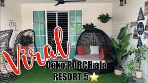 Sedangkan di samping rumah terdapat sebuah kolam renang. Viral Deko Porch Ala Resort 5 Star Youtube