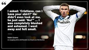 Portugal manager fernando santos defended cristiano ronaldo after the 'selecao' captain reacted furiously when he was denied what would have been a late winning goal in saturday's world cup. Espn Fc On Twitter Cristiano Ronaldo Left Robin Gosens Hanging When He Asked For His Shirt