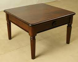 It lets you create a warm and inviting look with your favorite decor, collectibles, potted plants etc. Antique Colonial Style Mahogany Wood Square Coffee Table 9175