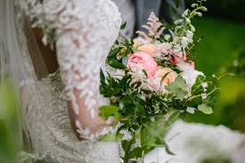 Lace wedding gowns are a timeless classic. Wedding Bouquets Field Gate Flowers