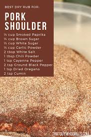 Easy Smoked Pork Shoulder Roast Recipe Homemade Dry Rub Recipe Smoked Pork Shoulder Smoked Pork Pork Shoulder